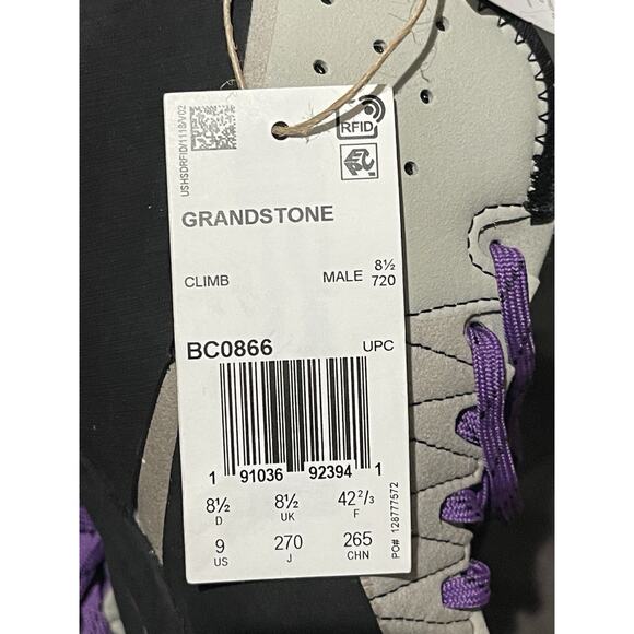 New Men’s Sz 9 Adidas Grandstone 5.10 Five Ten Rock Climbing Shoes BC086 - Picture 7 of 7